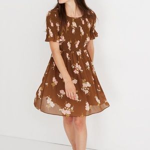 Madewell smocked-top dress in retro bouquet